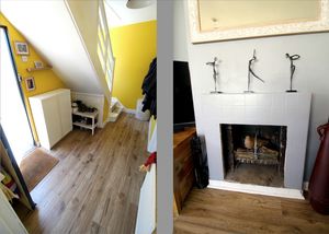 Hallway and Fireplace- click for photo gallery